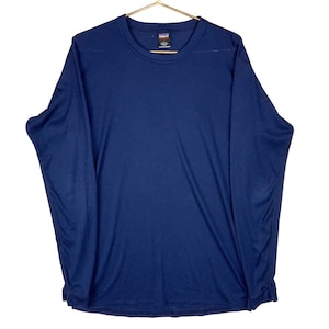 Vintage Patagonia Capilene T-Shirt Large Blue Long Sleeve Made Usa 90s