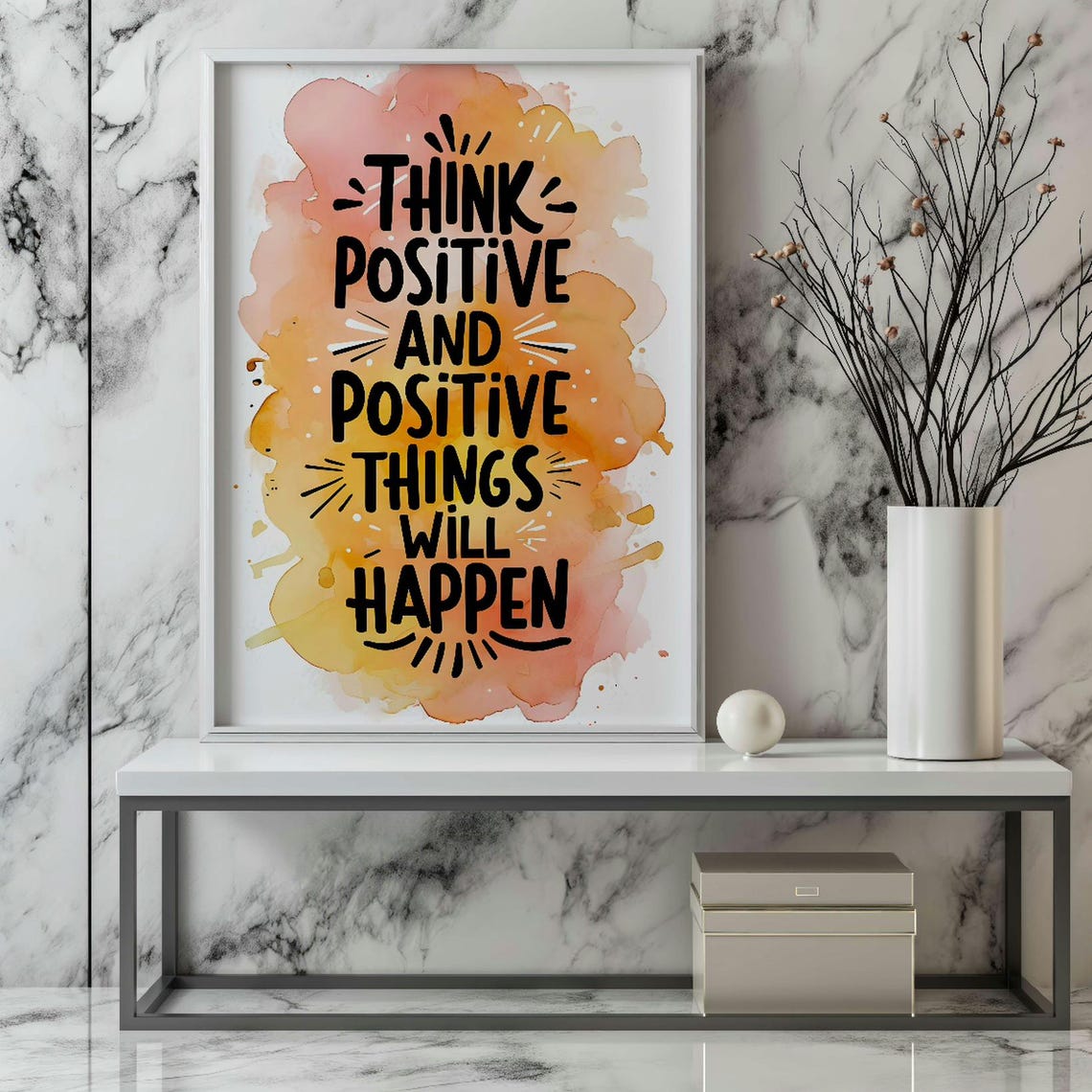 Motivational Quote Think Positive and Positive Things Will Happen ...