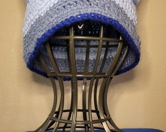 Crochet Multi-Colored Cat Hat