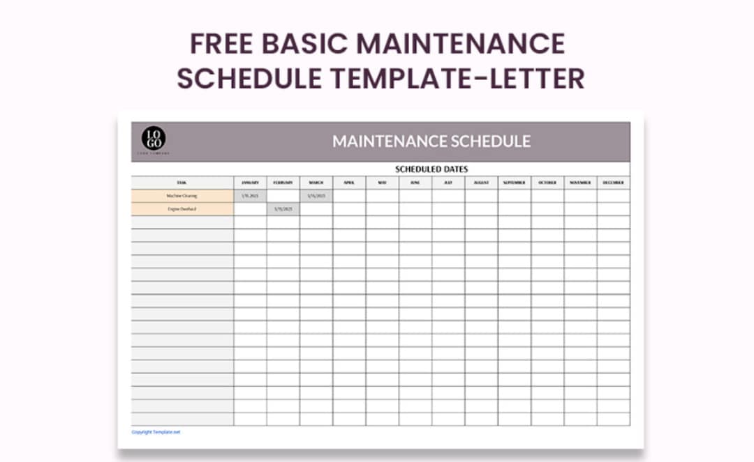 basic-maintenance-schedule-template-download-etsy