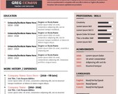 Download Best Resume/CV Format for Education, Training, and library related jobs – MS Word