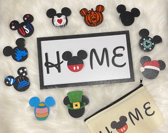 HOME Mouse Sign | Sign for Home | Gift | Mouse Home Decor | Home Gift | Whimsical Sign
