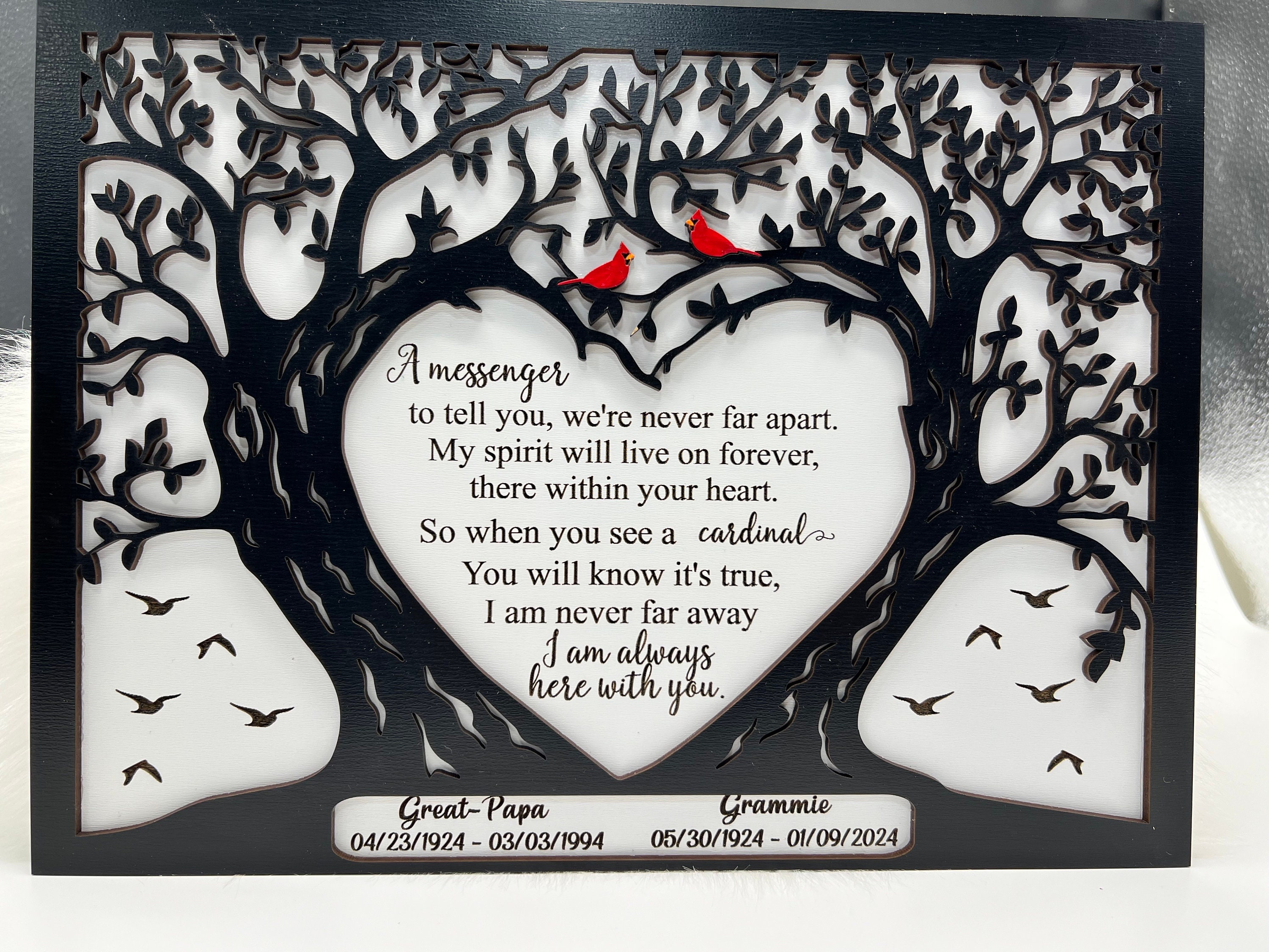 ‼️Dad‼️ Cardinal Memorial Sympathy Gift, Thinking of You Gift, Sorry