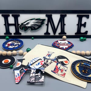 Znak domu drużyny sportowej Philadelphia | Znak drużyny sportowej Philly | Znak domu | Prezent sportowy dla taty | Prezent sportowy dla mamy | Philly Sprit