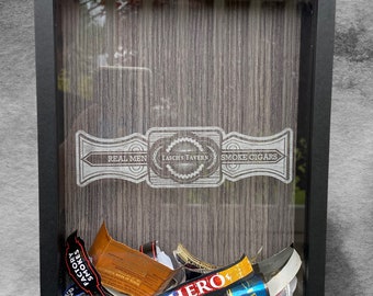 Cigar Band Custom Shadow Box, Personalized Cigar Bands, Been There - View #7