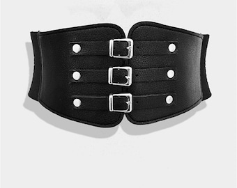 Vintage Gotic Style Corset Belt Elastic Laced up Coset Belt - Etsy Canada
