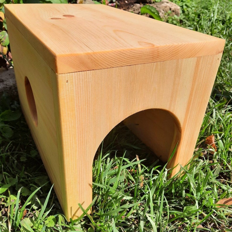 Rabbit Hidey House / Small Animal Pet Condo / Rectangle Etsy