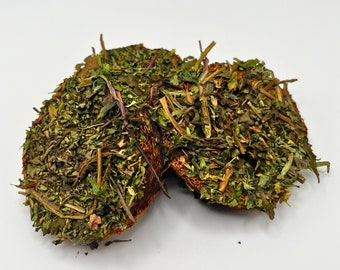 Dandelion Loofah Chew 2.0 for Bunnies: Carrot, Turmeric & Banana Flavored