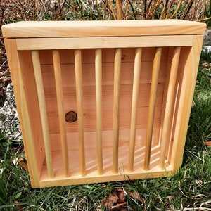 Standing Mounted Hay Feeder, Small Animal, Bunny, Guinea Pigs, Chinchilla, Rabbit