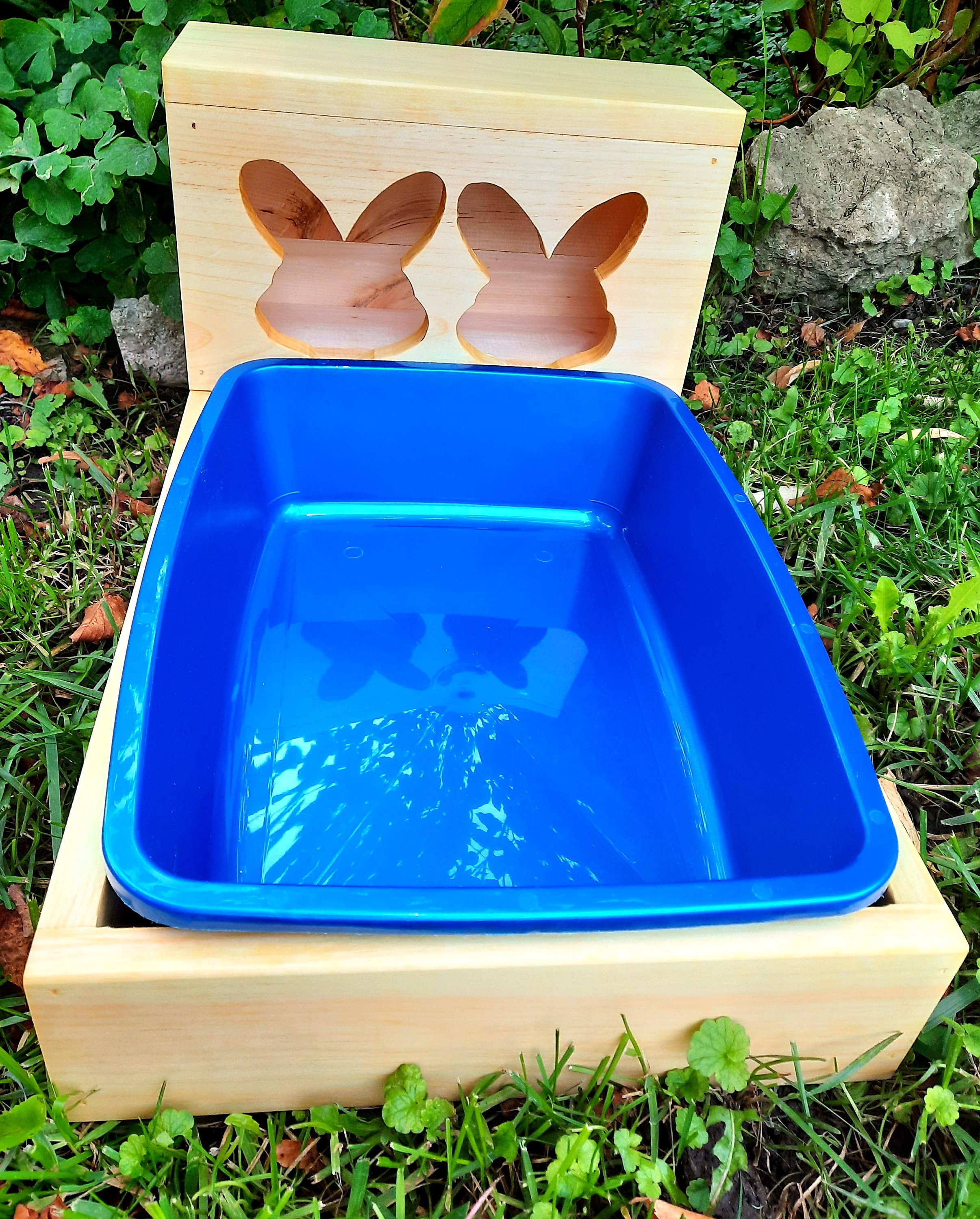 Rabbit Hay Feeder & Litter Box / Small Animal Litter and Hay Etsy