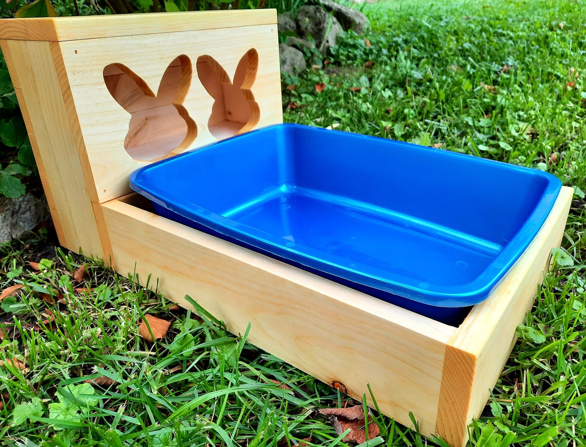 Hay Feeder & Litter Box Small Animal Litter and Hay Feeding Etsy