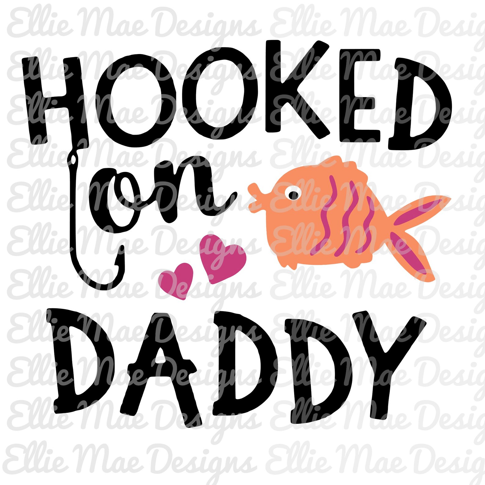 Hooked on Daddy SVG PNG for Silhouette Cricut/ Father’s - Etsy