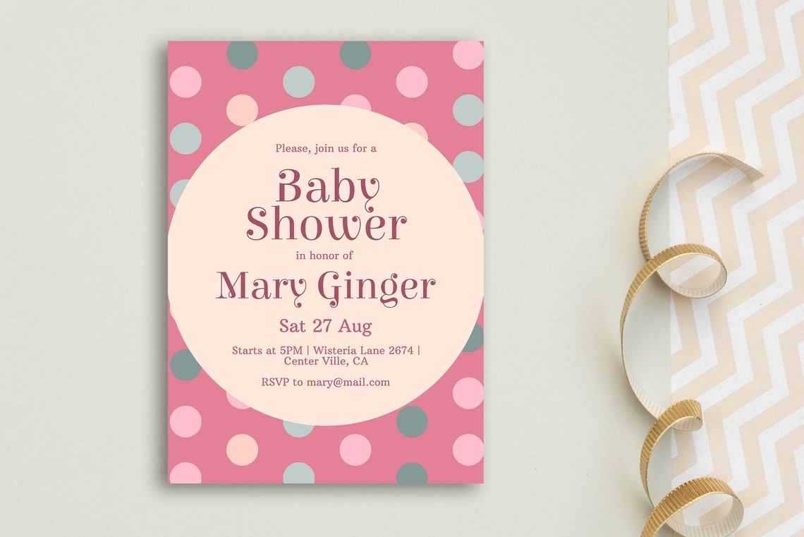 Baby Shower Save the Date Invitation Design Template. Editable Etsy Baby Shower Save the Date Invitation Design Template. Editable Etsy