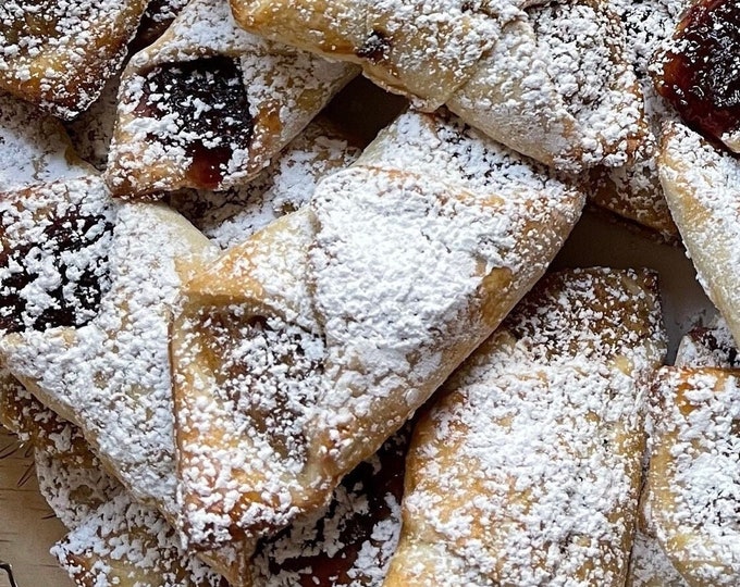 2 Dozen Homemade Cream Cheese Kiffles, Apricot Kiffles, Walnut Kiffles