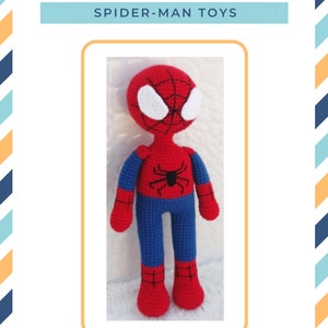 Amigurumi SpiderMan Pattern, Easy pattern, Amigurumi Toy Pattern, Birthday Gift, Newborn Gift, Kid&#39;s Craft,  Organic Hand Knitted Toy