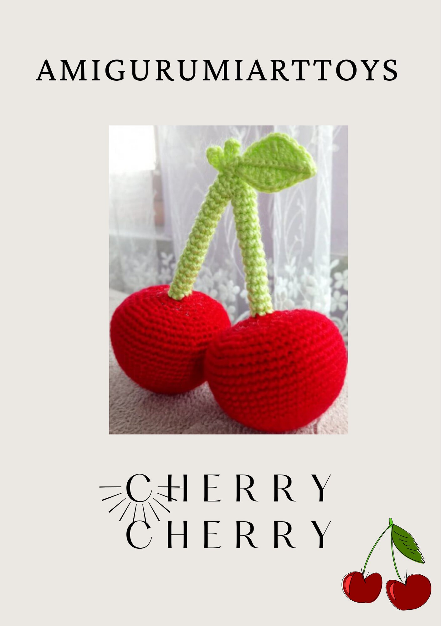 Cherry Amigurumi Sport Weight - 7891113018456