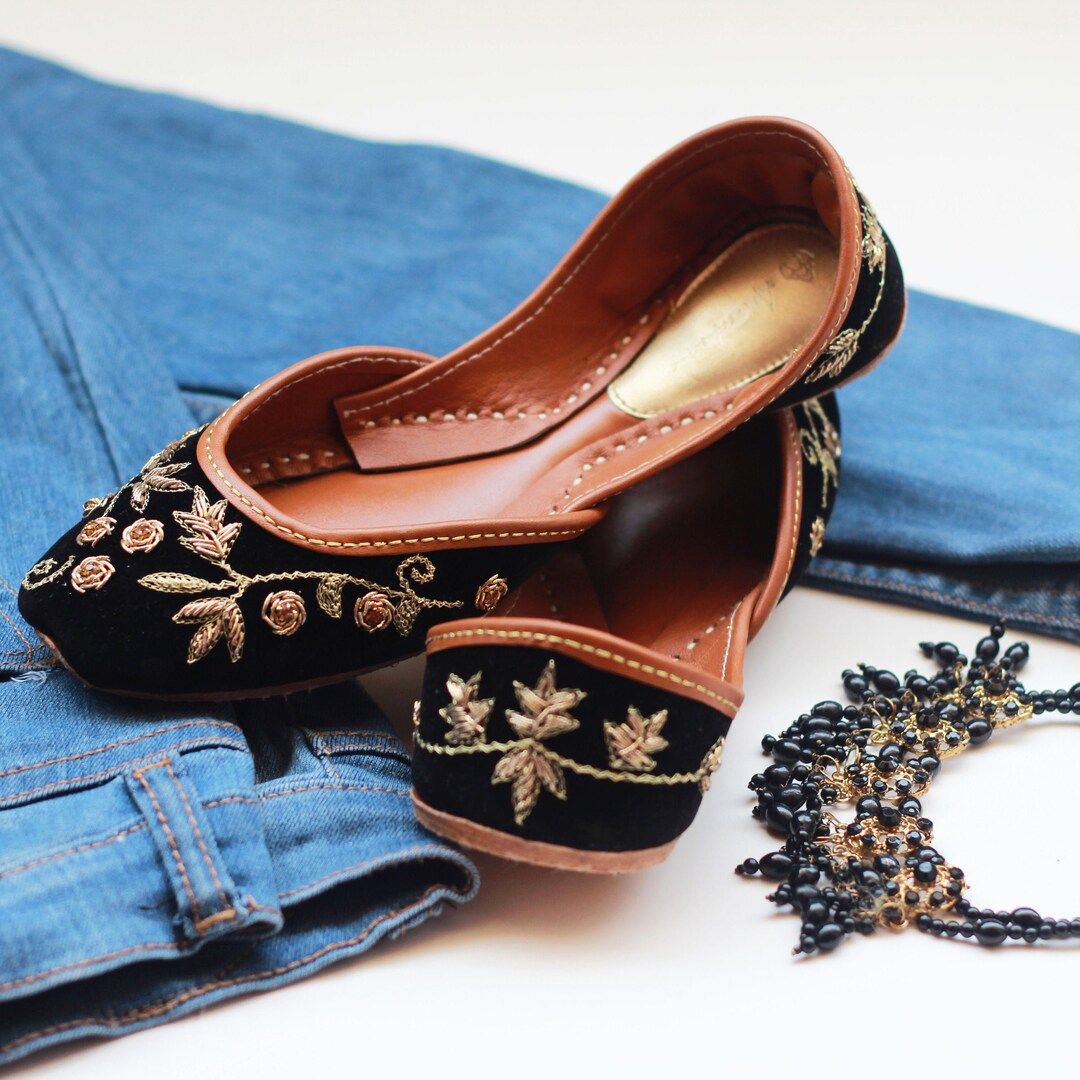 Handmade Luxury Ballet Flats Exquisite Ladies Khussa Flats Etsy