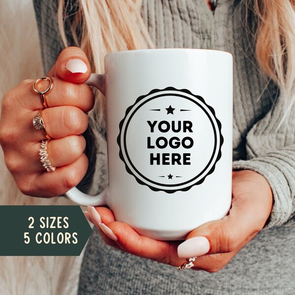 Custom Ceramic Coffee Mug, Personalized Mug with Logo, Create Your Own Custom Mug, Personalized Coffee Mug, Personalized Gift