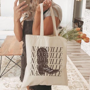 Nashville Bachelorette Bags, Custom Last Rodeo Bachelorette Tote Bags, Western Country Cowgirl Bach Gifts, Disco Cowboy Bachelorette Bags