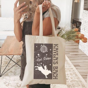 Nashville Bachelorette Bags, Custom Last Rodeo Bachelorette Tote Bags, Western Country Cowgirl Bach Gifts, Disco Cowboy Bachelorette Bags