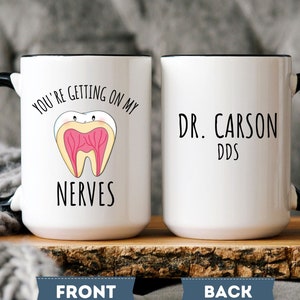Dentist Gift, Custom dentist gift for women, Dental Coffee Mug, Dentist Coffee Mug Cup, Dental Hygiene Gift, Dental Assistant Student Gifts