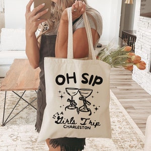 Girls Trip Bags, Girls Trip Tote Bags, Custom Girls Weekend Canvas Bag, Girls Vacation Bag, Girls Trip Gifts, Beach Girls Weekender Tote Bag