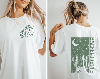Camp Bachelorette Party Shirts, Lake Cabin Bachelorette Shirts, Camp Bach Party Tshirts, Hiking Camp Themed Bach, Mountain Bach T-Shirts