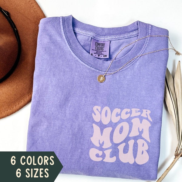 Soccer Mom Shirt, Comfort Colors Soccer Mom TShirt, Soccer Mama T-Shirt, Game Day Tee, Soccer Mom Gift, Sports Mom Shirt, Soccer Season