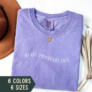 Pregnancy Shirt, In My Pregnant TShirt, Pregnant Comfort Colors Shirt, Pregnancy Announcement Reveal T-Shirt, Expecting Mom Gift