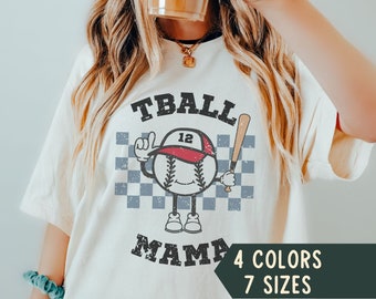 T-Ball Mom Shirt, Custom Tball Mom Shirt, Tball Mama T-Shirt, Game Day Tee, T - Ball Mom Gift, Sports Mom Shirt with Kids Name, Tball Season