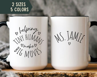 Taza personalizada de terapeuta ocupacional, regalos de fin de año escolar para terapeutas ocupacionales, regalos para terapeutas ocupacionales, terapeutas infantiles