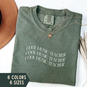 Music Teacher Shirt, Music Teacher Tshirt, Comfort Colors Shirt, Music Teacher Appreciation Gift, Music Teacher Gift, Chorus Teacher Shirt