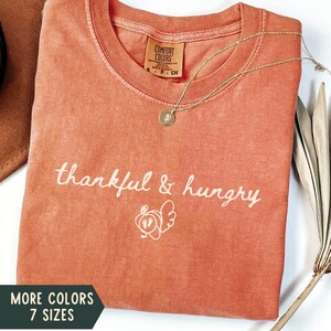 Thanksgiving Pregnancy Announcement Shirt, Fall Pregnant Comfort Colors TShirt, Thankful Pregnancy Reveal Shirt, Autumn Pregnant Reveal Tee