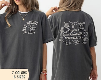 Nashville Bachelorette Shirts, Custom Last Rodeo Bachelorette TShirts, Luxury Country Cowgirl Bach Tees, Disco Western Bachelorette Shirts