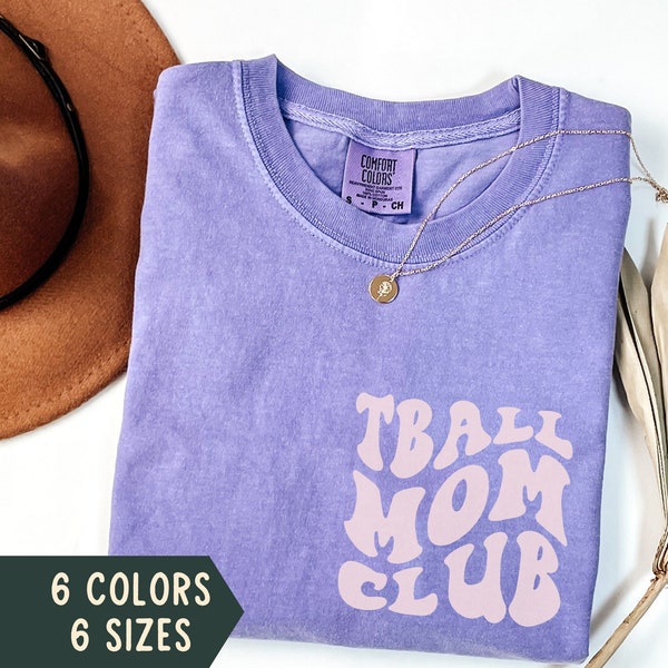 T-Ball Mom Shirt, Comfort Colors Tball Mom Shirt, Tball Mama T-Shirt, Game Day Tee, T - Ball Mom Gift, Sports Mom Shirt, Baseball Season
