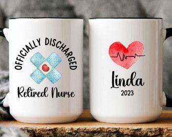 Nurse Retirement Gift, Nurse Mug Gift for Retirement, Retired RN Gift, Best Nurse Ever Retirement Party Gift, Funny Gift for Retiring Nurse