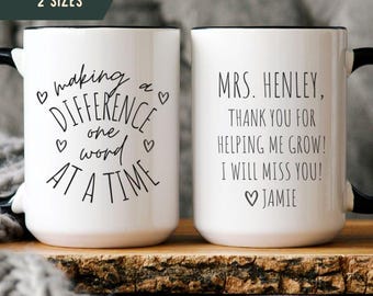 Taza personalizada de logopeda, regalo para niños