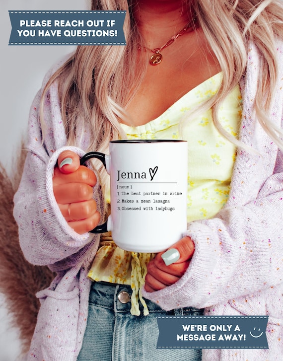 Personalized Name Definition Mug, Personalize Name Coffee Mug With Custom Definition, Custom Name Mug, Name Meaning Mug, Name Definition Cup