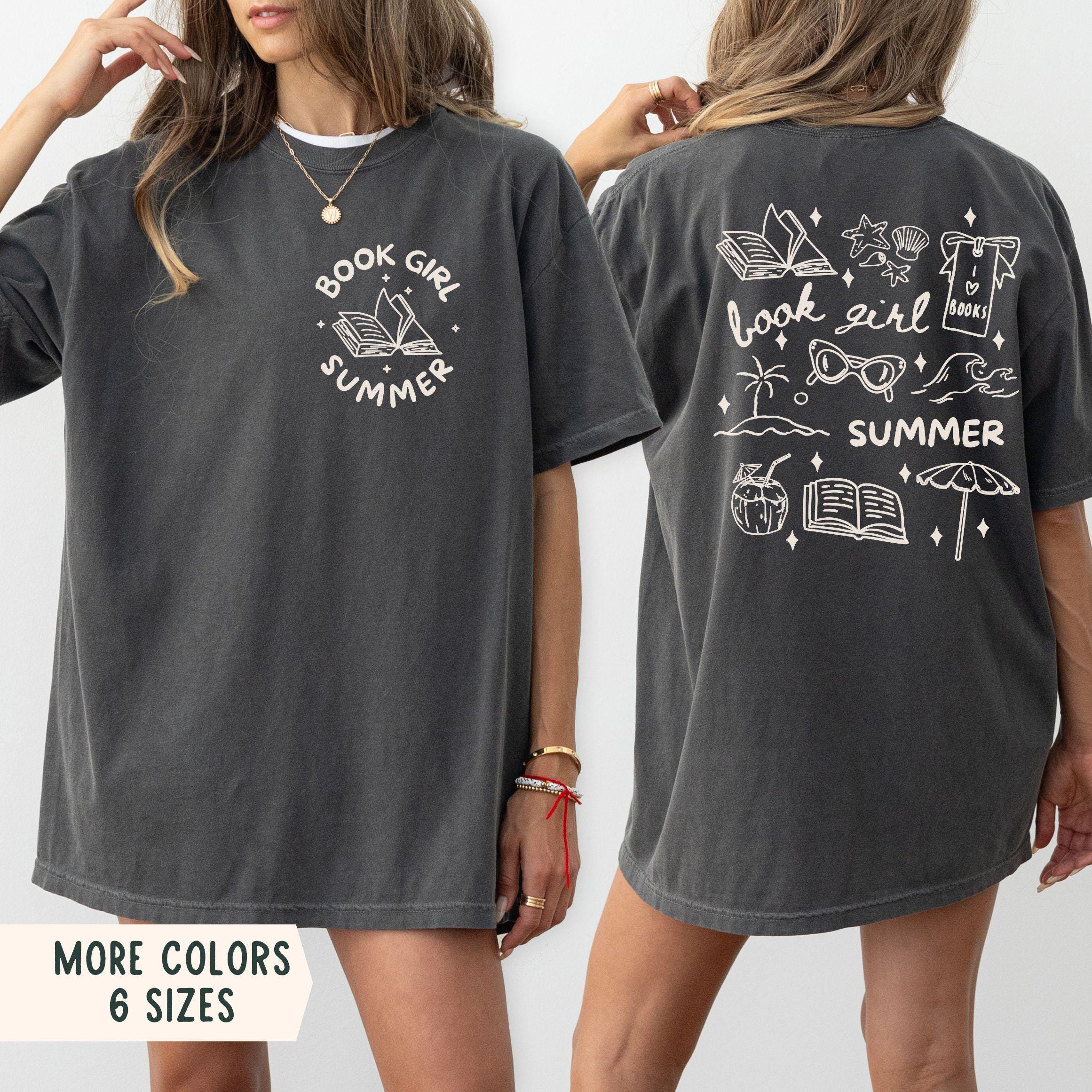 Book Girl Summer Shirt, Summer Book Club Comfort Colors Shirt, Gifts for Book Lovers, Book Lover, Summer Reading Shirt, Summer Book Tee