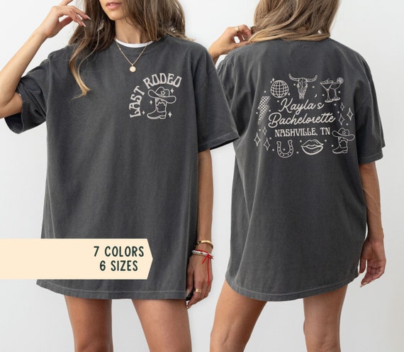 Nashville Bachelorette Shirts, Custom Last Rodeo Bachelorette TShirts, Luxury Country Cowgirl Bach Tees, Disco Western Bachelorette Shirts