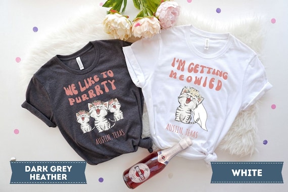 Bachelorette party shirts, Cat bachelorette party, cat squad shirts, bridesmaid gift, bridal party shirts, bachelorette tshirt, Cat theme