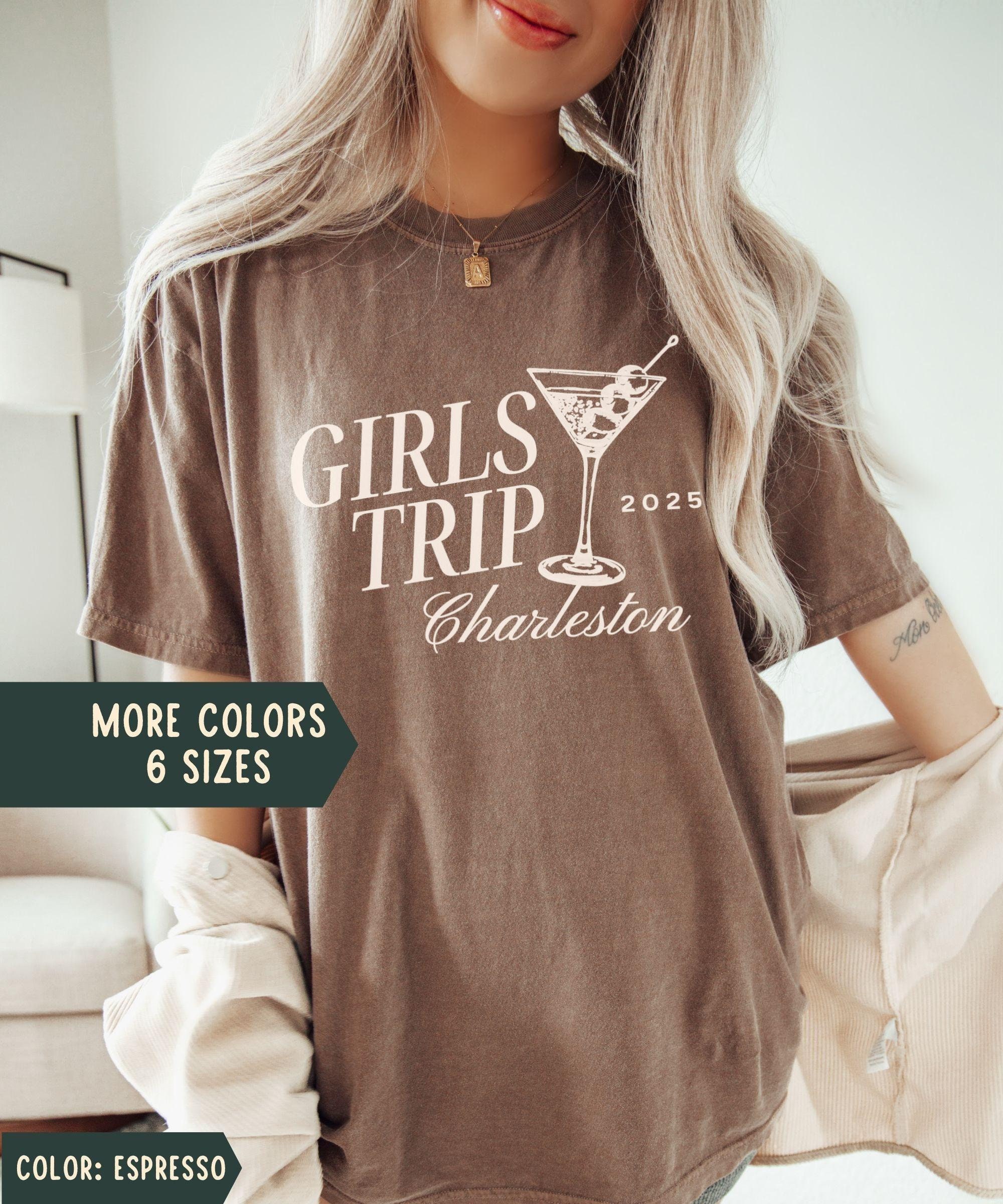 Custom Girls Trip Shirts, Comfort Colors Girls Weekend Shirt, Custom Girls Trip Tees, Martini Girls Weekend Trip Shirt, Girls Vacation