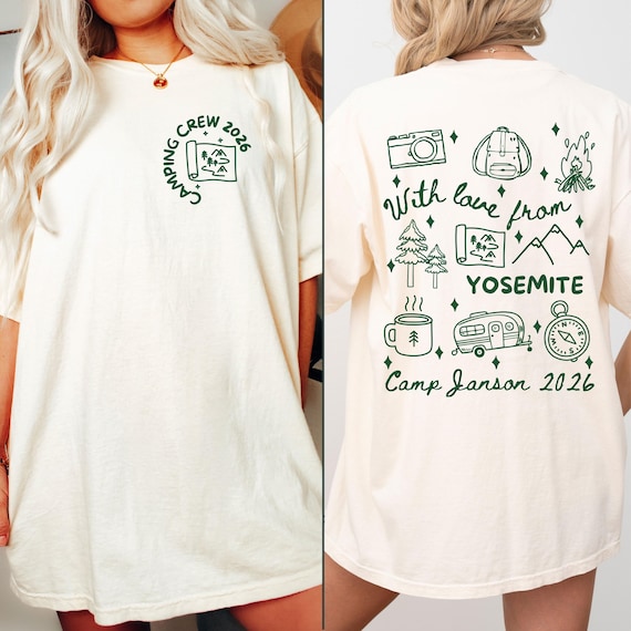 Family Camping Shirts, Custom Family Camp Trip Shirt, Matching Camping Crew Tees, Personalized Summer Camp Tshirt, Family Reunion Group Tees