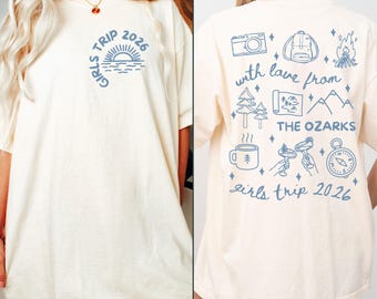 Custom Girls Lake Trip Shirts, Comfort Colors Girls Weekend Shirt, Custom Location Birthday Lake Trip Tees, Lakehouse Weekend Trip Shirt