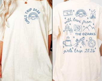 Custom Girls Lake Trip Shirts, Comfort Colors Girls Weekend Shirt, Custom Location Birthday Lake Trip Tees, Lakehouse Weekend Trip Shirt