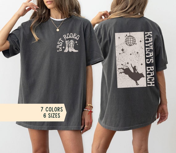 Nashville Bachelorette Shirts, Custom Last Rodeo Bachelorette TShirts, Luxury Country Cowgirl Bach Tees, Disco Western Bachelorette Shirts