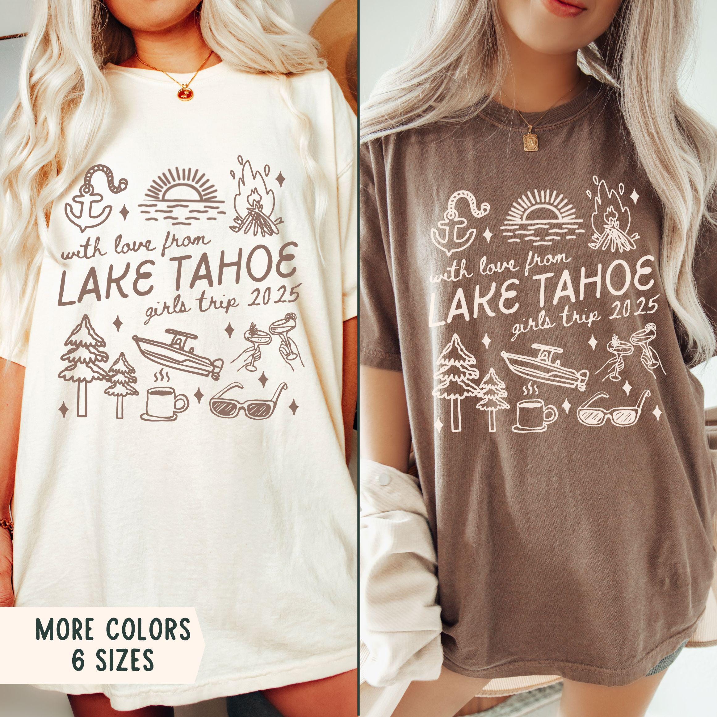 Custom Girls Lake Trip Shirts, Comfort Colors Girls Weekend Shirt, Custom Location Birthday Lake Trip Tees, Lakehouse Weekend Trip Shirt