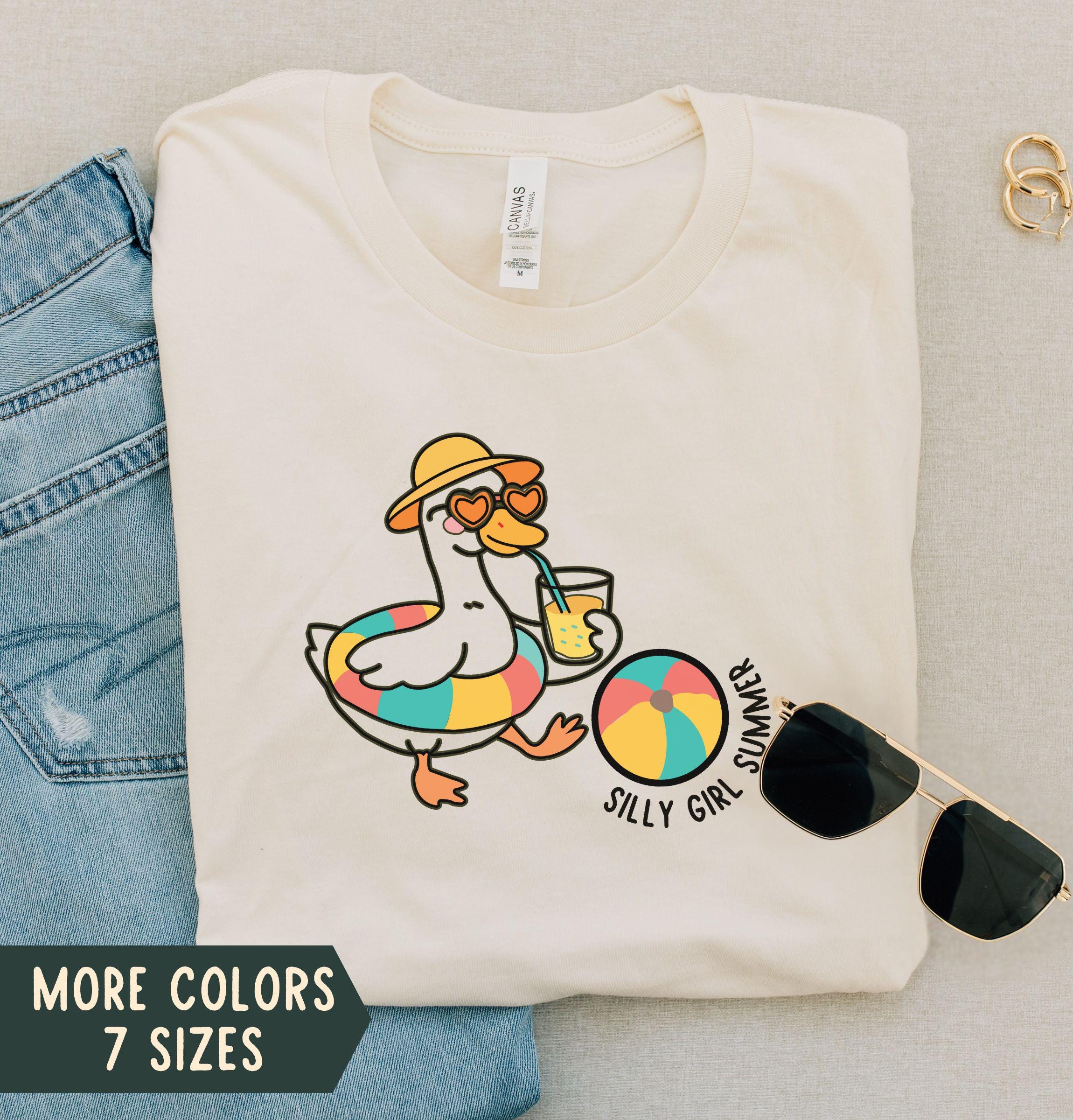 Goose Summer Shirt, Summer Goose Shirt, Funny Goose Shirt, Cute Goose Tee, Trendy Goose Tshirt, Summer Animal T-Shirt, Summer Vacation Tee