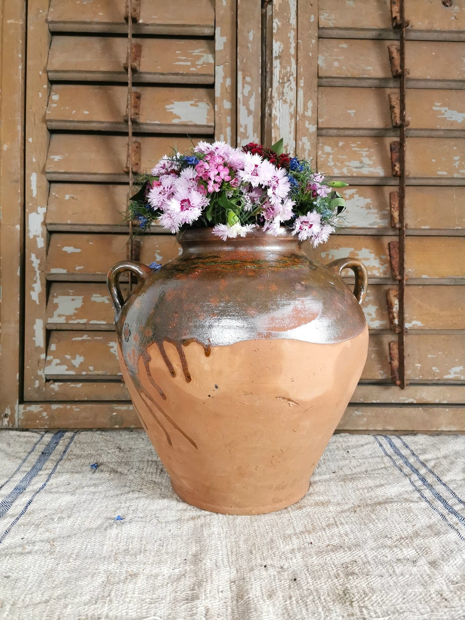 Kitchen Storage Jars & Containers A Large French Vintage Confit Pot