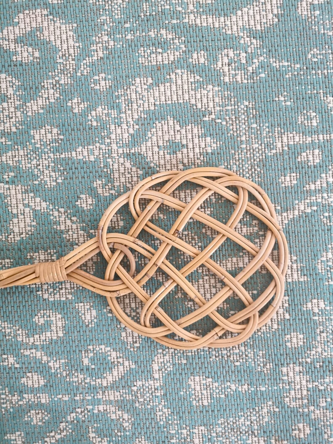 Vintage French Cane Rug Carpet Beater / Scroll Rug Beater / Etsy